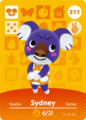 Sydney's amiibo card